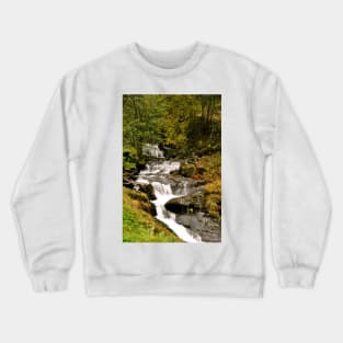 Waterfall Flamsdalen Valley Flam Norway Scandinavia Crewneck Sweatshirt